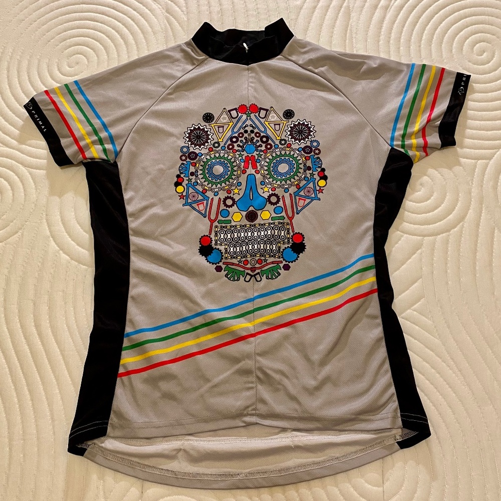 Primal Dia De Los Muertes Bike Shirt Womens XXL